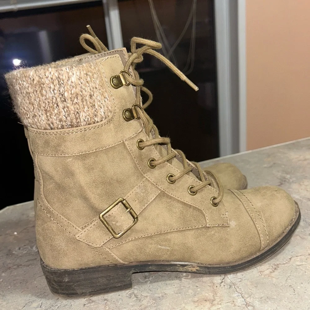 SM New York size 9.5 zip lace up boot - Picture 3 of 8